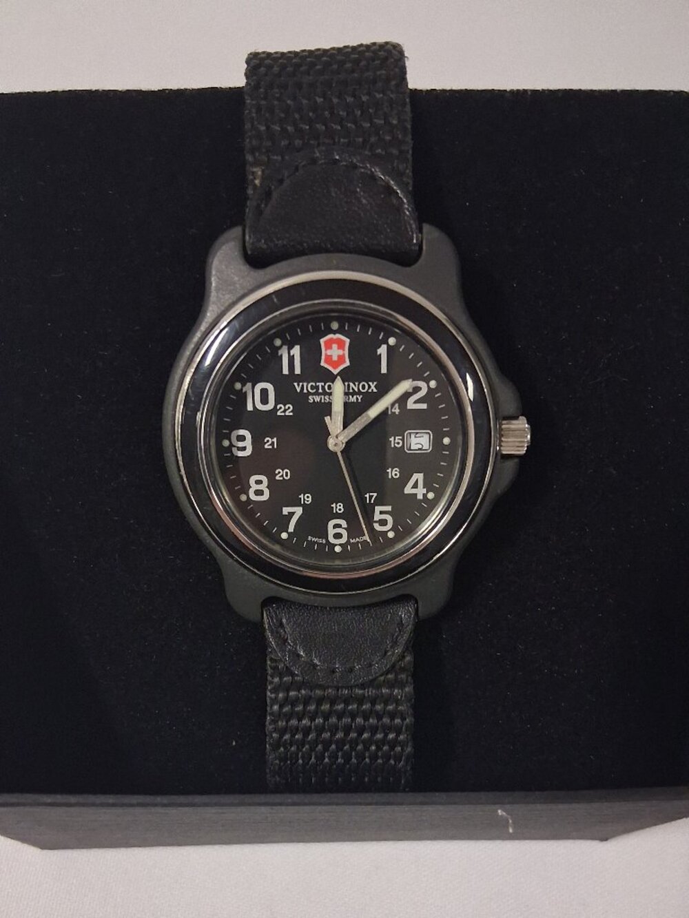 Victorinox Men’s Original XL Black Stainless Steel Watch 249087